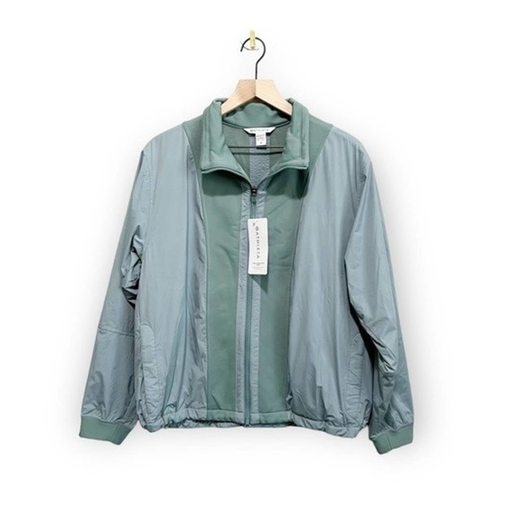 Athleta Jackets & Blazers - Athleta Green Hybrid Fleece Jacket Size Medium NWT